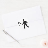 Rond Sticker Symbole de Tennis (Enveloppe)