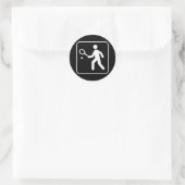 Rond Sticker Symbole de Tennis (Sac)