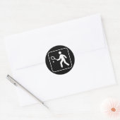 Rond Sticker Symbole de Tennis (Enveloppe)