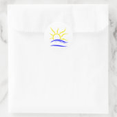 Rond Sticker Symbole Naturiste (Sac)