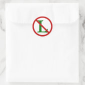 Rond Sticker Symbole Noel (Sac)