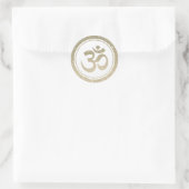 Rond Sticker SYMBOLE parties scintillant Om (Sac)