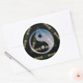 Rond Sticker Symbolisme Triad Yin Yang (Enveloppe)