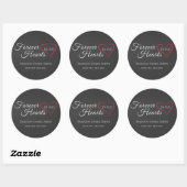 Rond Sticker Sympathy Memorial funéraire (Feuille)