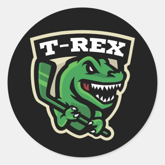 Rond Sticker T-Rex (Devant)