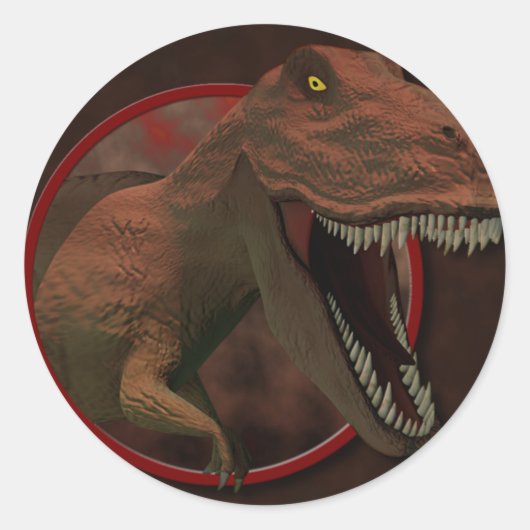 Rond Sticker T Rex (Devant)