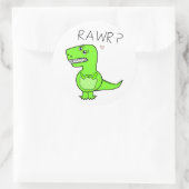 Rond Sticker T-Rex (Sac)