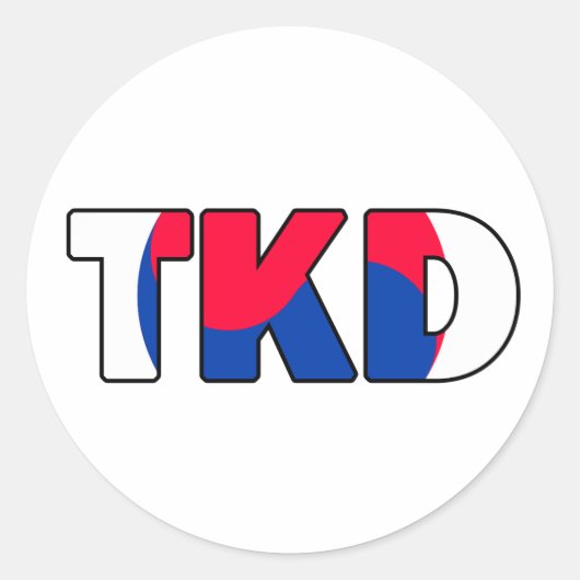 Rond Sticker Taekwondo (Devant)