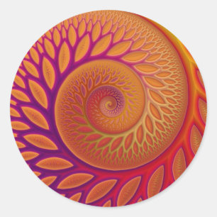 Rond Sticker Tangerine Twist