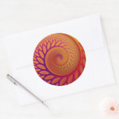 Rond Sticker Tangerine Twist (Enveloppe)