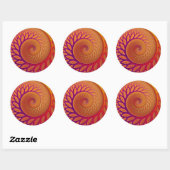 Rond Sticker Tangerine Twist (Feuille)