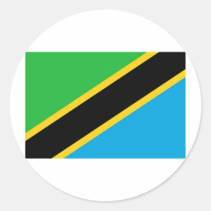 Rond Sticker Tanzanie