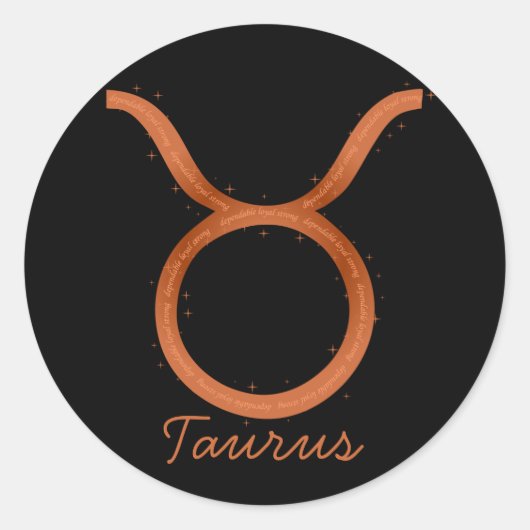 Rond Sticker Taurus (Devant)