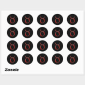 Rond Sticker Taurus #2 (Feuille)