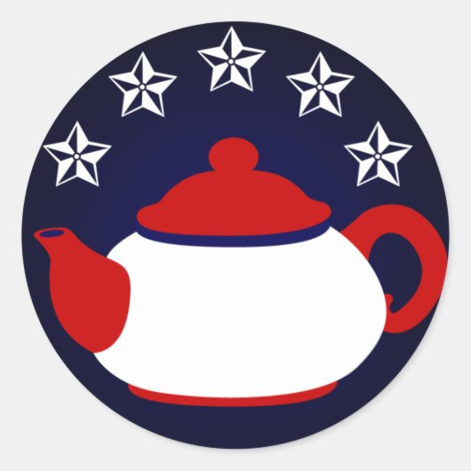 Rond Sticker Tea Party (Devant)