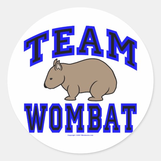 Rond Sticker Team Wombat IV (Devant)