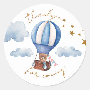 Rond Sticker Teddy Bear Baby shower Thankyou