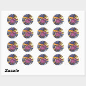 Rond Sticker Teddy Witch (Feuille)
