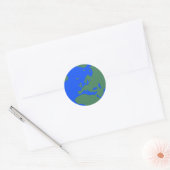 Rond Sticker Terre (Enveloppe)