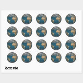Rond Sticker Terre (Feuille)