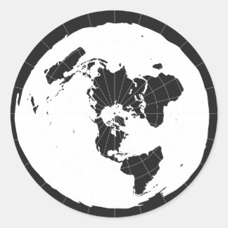 Rond Sticker Terre Plate