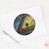 Rond Sticker Terre Plate (Enveloppe)