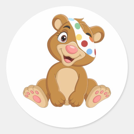 Rond Sticker Tesco Pudsey Bear Classic Round (Devant)