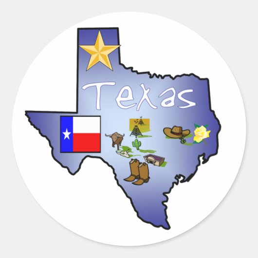 Rond Sticker Texas (Devant)