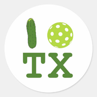 Rond Sticker Texas Pickleball
