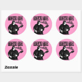 Rond Sticker Texas Ted (Feuille)