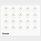 Rond Sticker "Thank you" stickerart (Feuille)