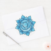 Rond Sticker Throat Chakra (Enveloppe)