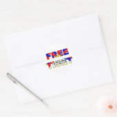 Rond Sticker Tibet libre (Enveloppe)