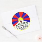 Rond Sticker Tibet libre (Enveloppe)