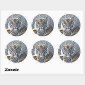 Rond Sticker Tiger (Feuille)