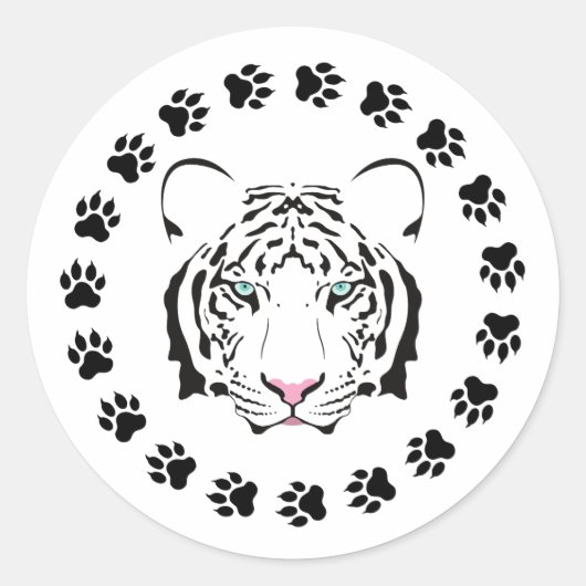 Rond Sticker Tiger (Devant)