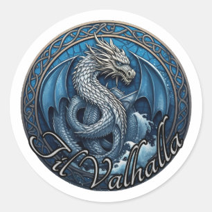 Rond Sticker Til Valhalla