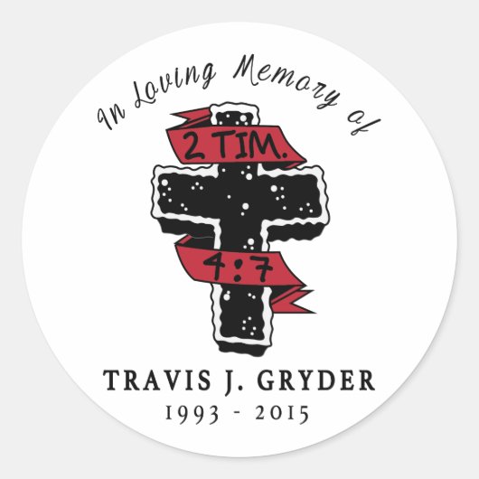 Rond Sticker TJG Cross (Devant)