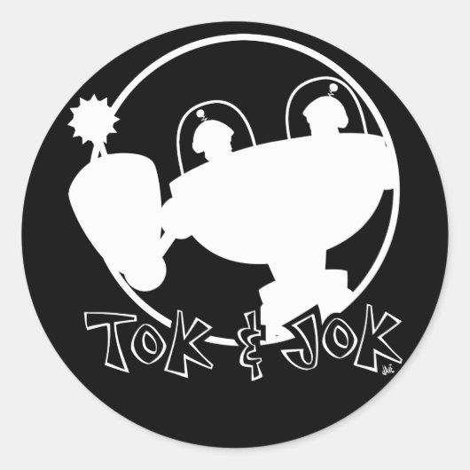 Rond Sticker TokBOT & JokBOT Dark (Devant)