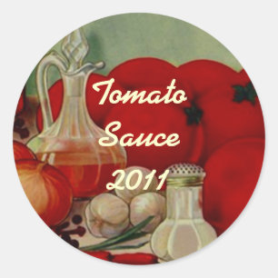 Rond Sticker Tomates Cuisine Maison Canning Cercles de 
