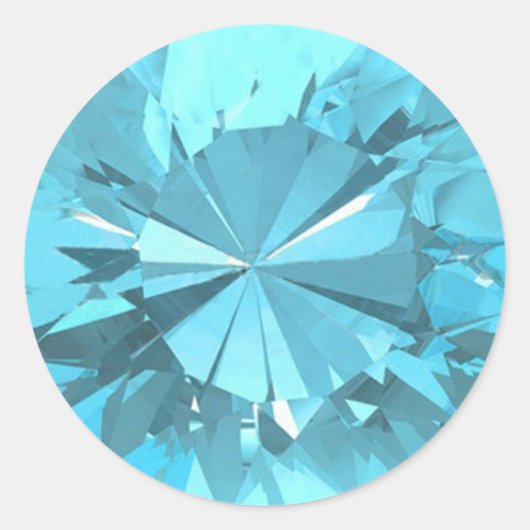 Rond Sticker Topaz 3 bleu (Devant)