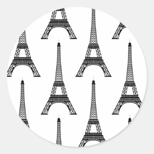 Rond Sticker Tour Eiffel (Devant)