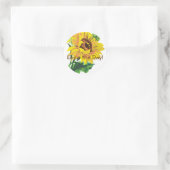 Rond Sticker tournesol (Sac)