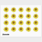 Rond Sticker tournesol (Feuille)