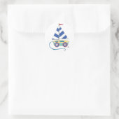 Rond Sticker Toy Sailboat (Sac)