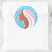 Rond Sticker Trans Woman 3" (#A) de 6 feuilles (Sac)