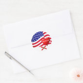 Rond Sticker Travel Florida Love (Enveloppe)