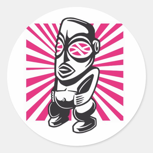 Rond Sticker Tribal Tôle (Devant)