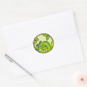 Rond Sticker Triceratops (Enveloppe)