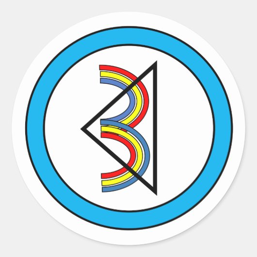 Rond Sticker TROISIÈME AGER (Devant)